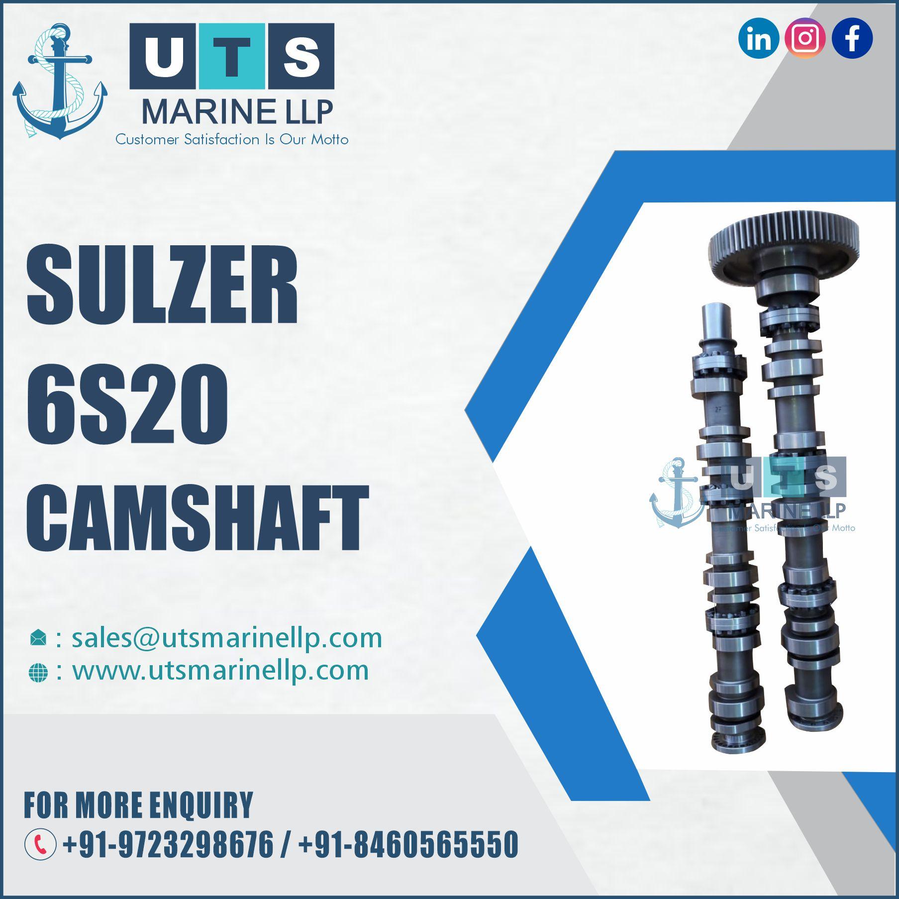 Sulzer 4S20, 6S20, 8S20, 9S20, 4S20H, 6S20D, 6S20H, 8S20H, 9S20H Camshaft 